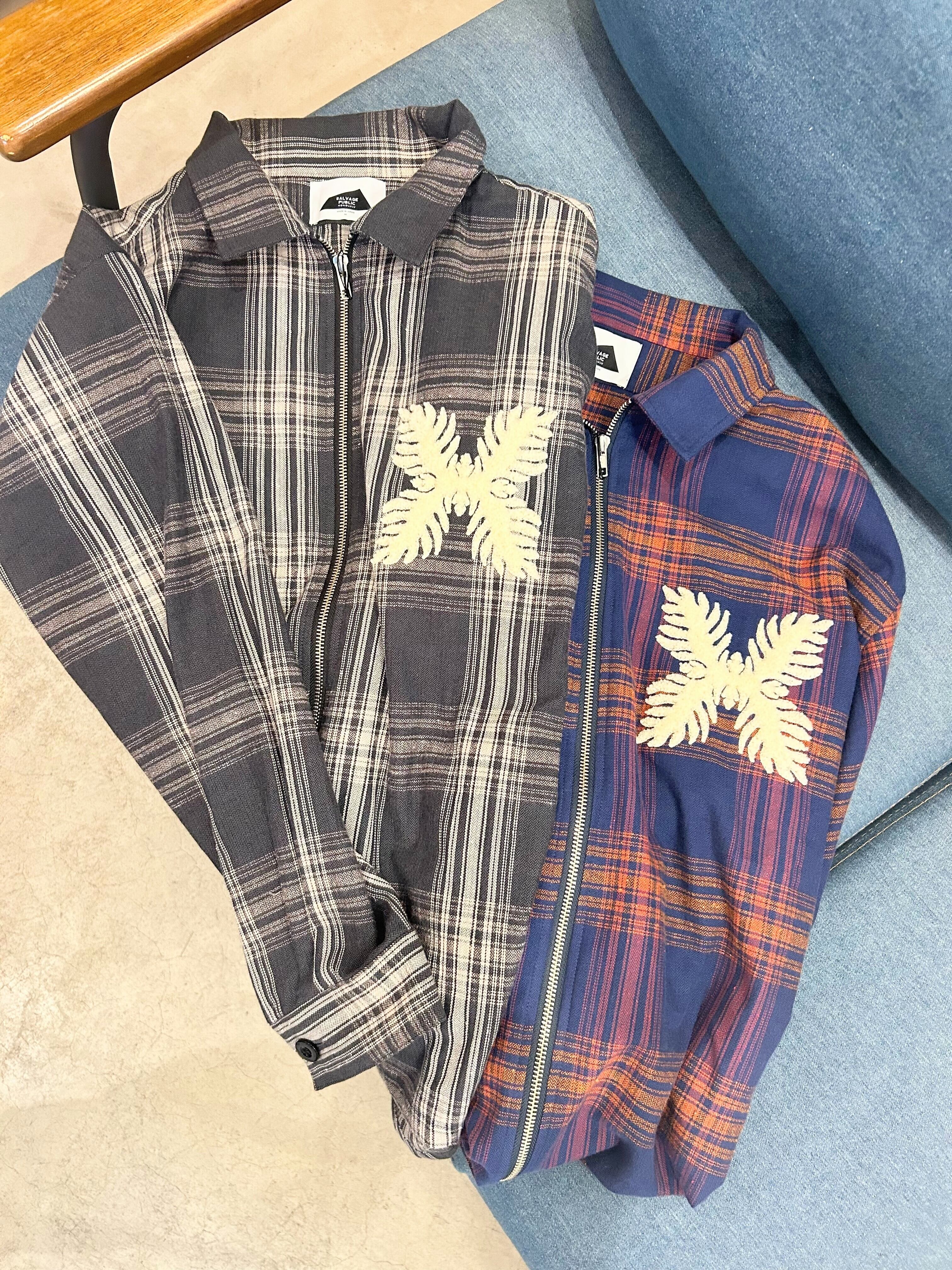 salvagepublic/チェックジップジャケット￥26,000(28,600)