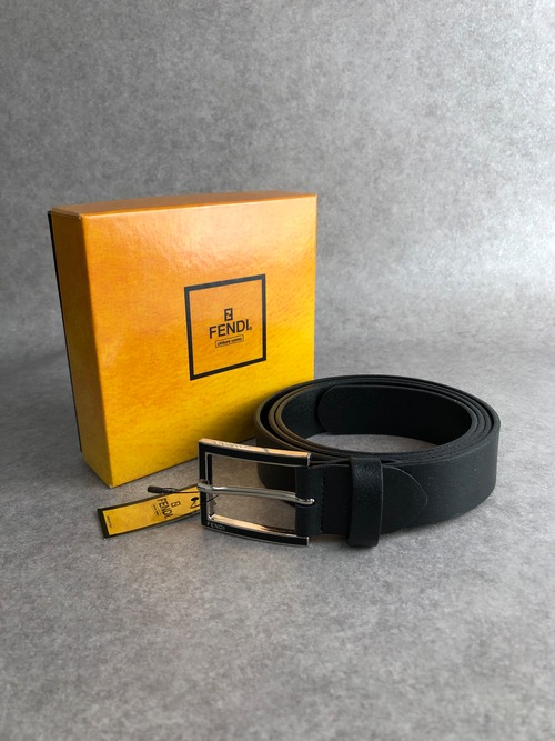 FENDI フェンディ ベルト ブラック ロゴ レザー vintage ヴィンテージ オールド bbih28