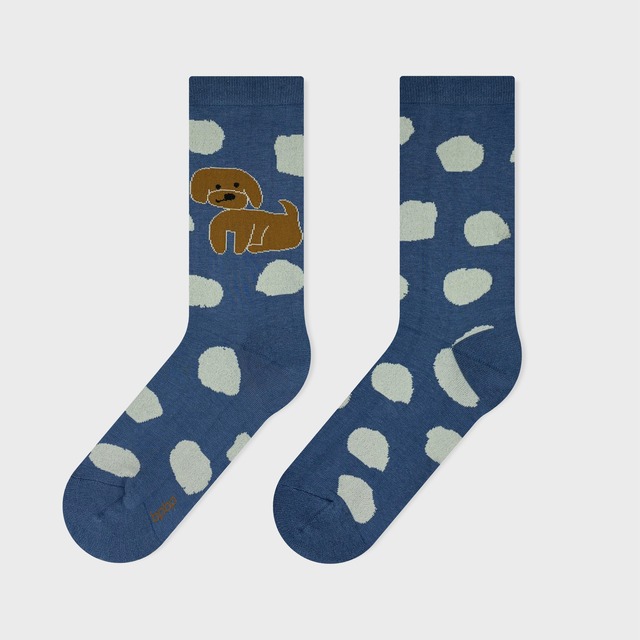 【JIN KITAMURA】北村人 SOCKS DOT POODLE ソックス ドット プードル