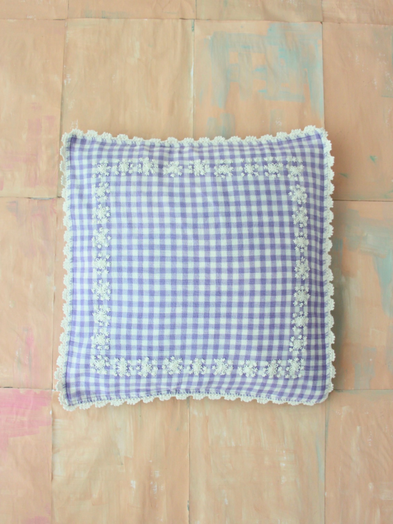 Cushion Cover - Violet Gingham / Bonjour Diary** | baby's breath