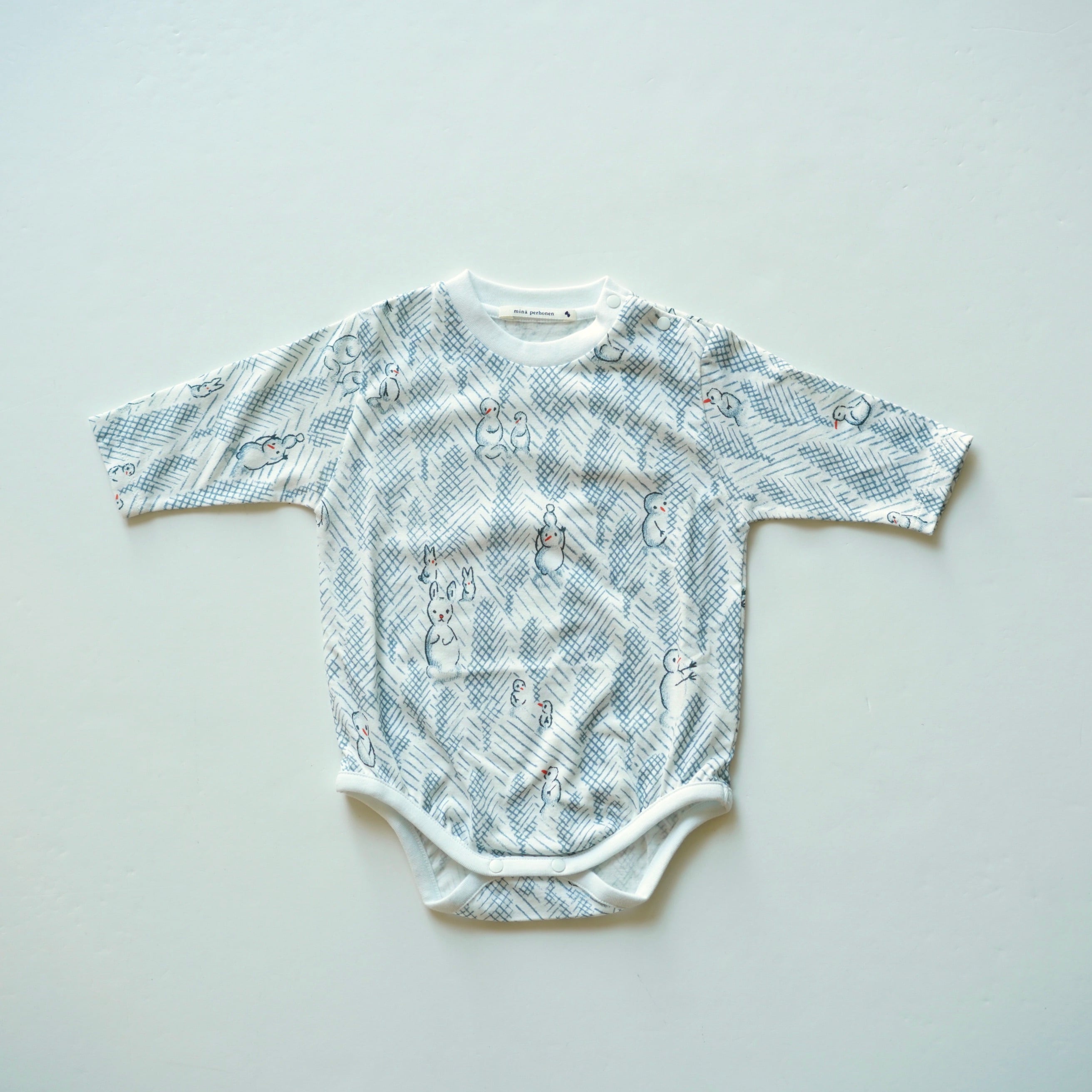 mina perhonen 〉lumiukko / ABA8309P / white / 70?80 | 世界の子供服