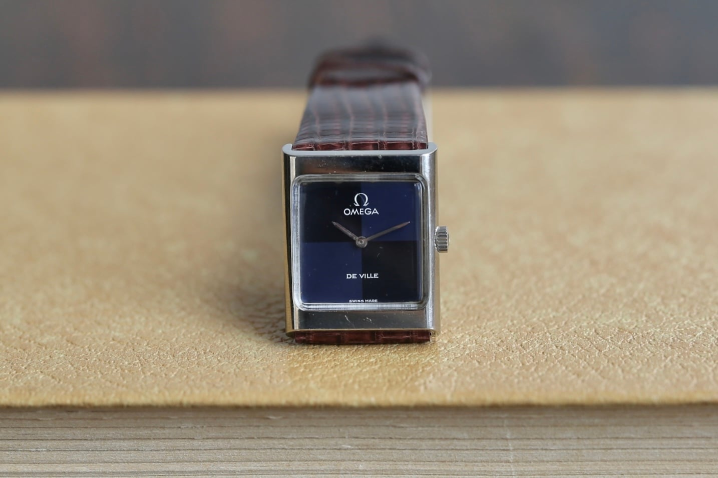 OMEGA】1973年製 デヴィル レクタンギュラー チェッカーフラッグ OH