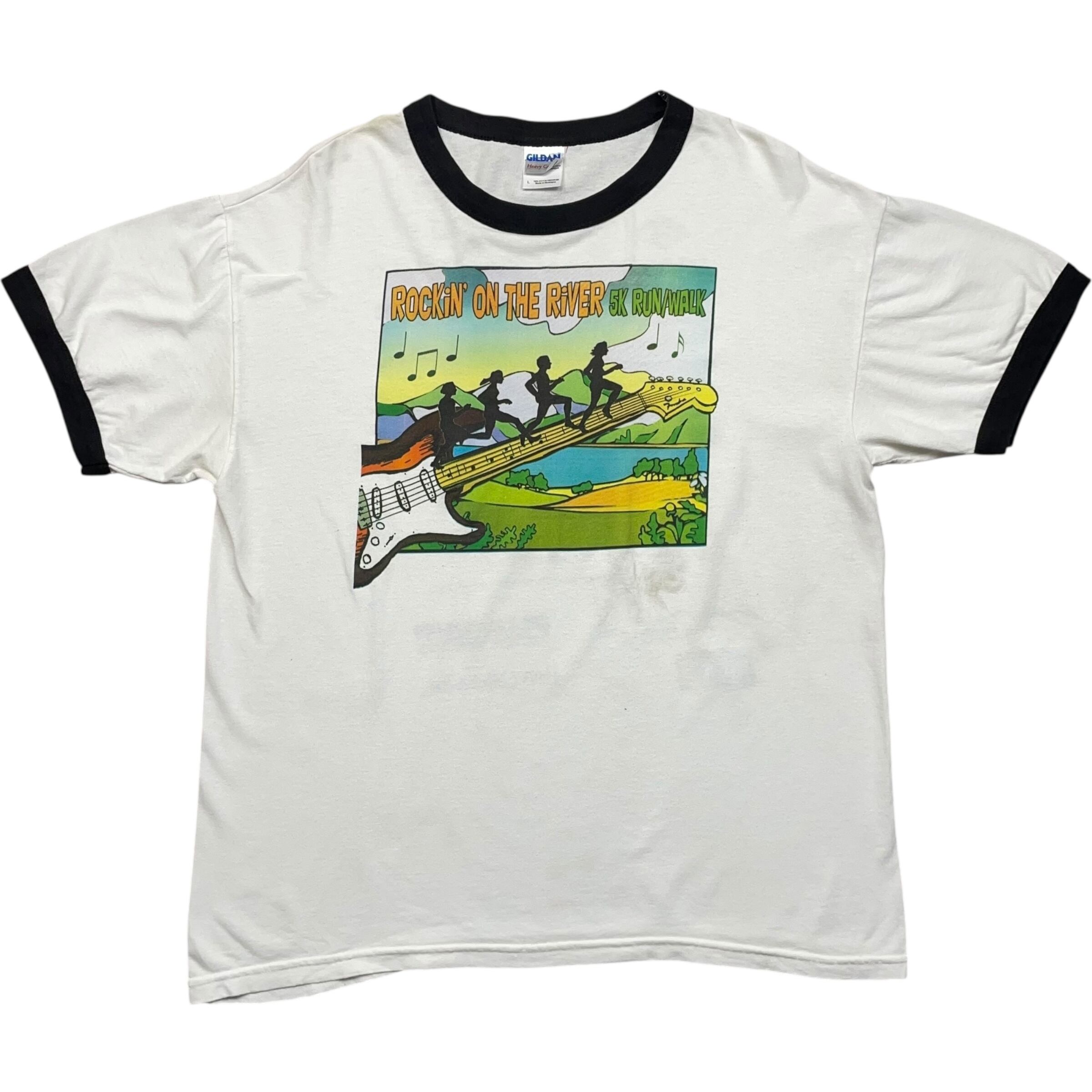 《L》GILDAN ギルダン リンガーTシャツ ハドソンガーデンズ・サマーコンサートシリーズ2012 両面プリント no.8386