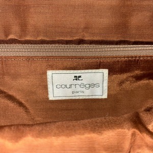 vintage COURREGES velour hand bag