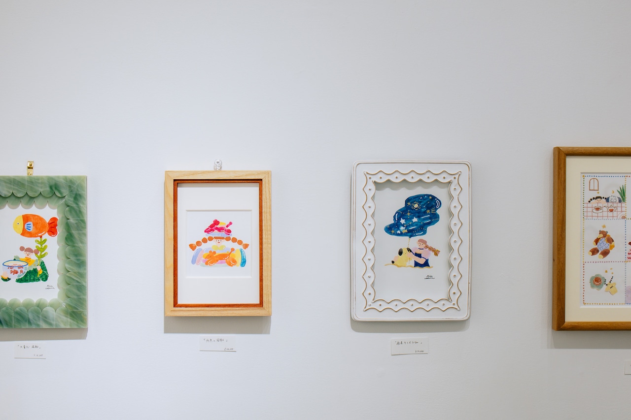 < Riie / ワカイリエ > 原画「雨具の風船」