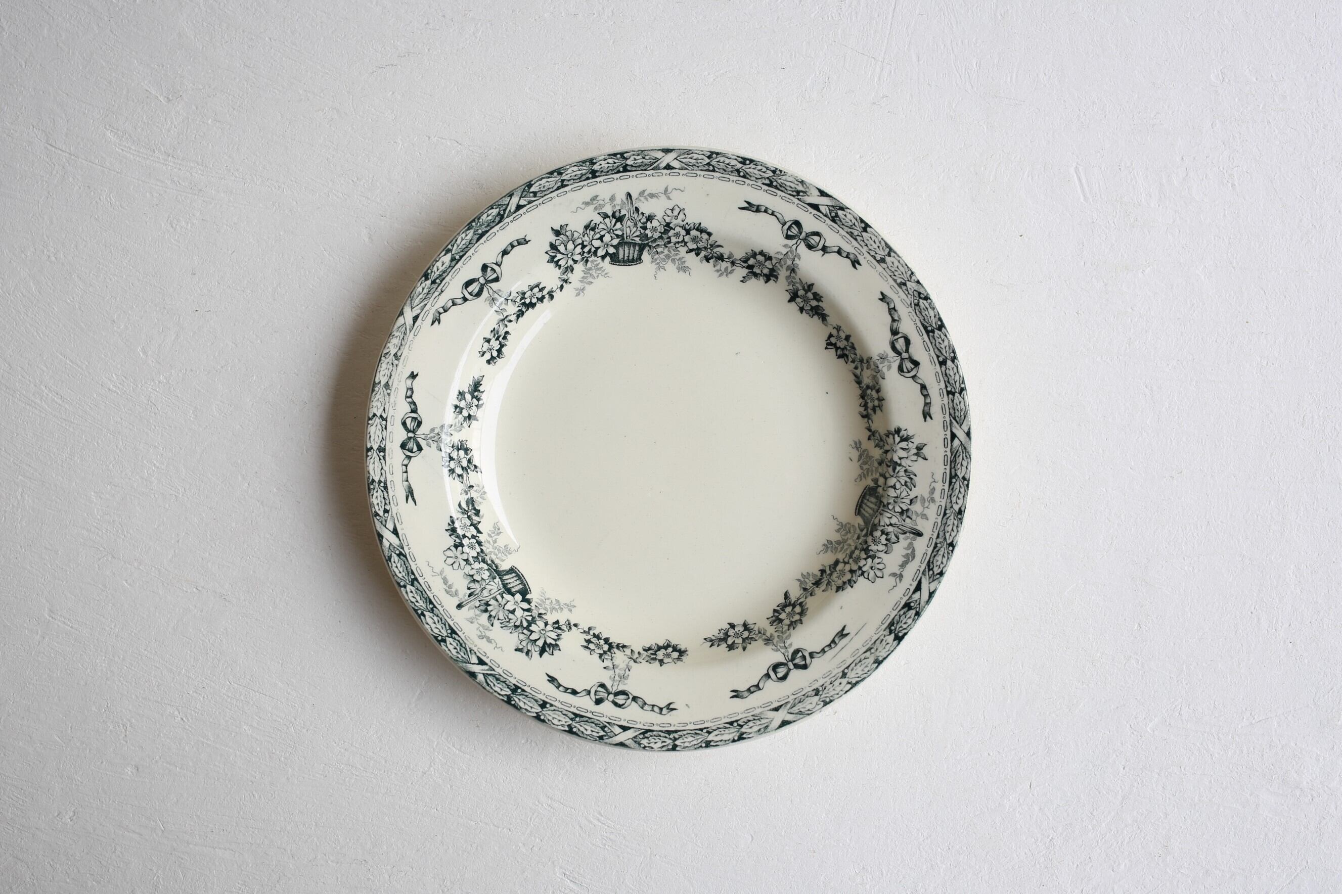 フランス アンティーク ヴィンテージ SALINS 『NINON』深皿 N-04139a