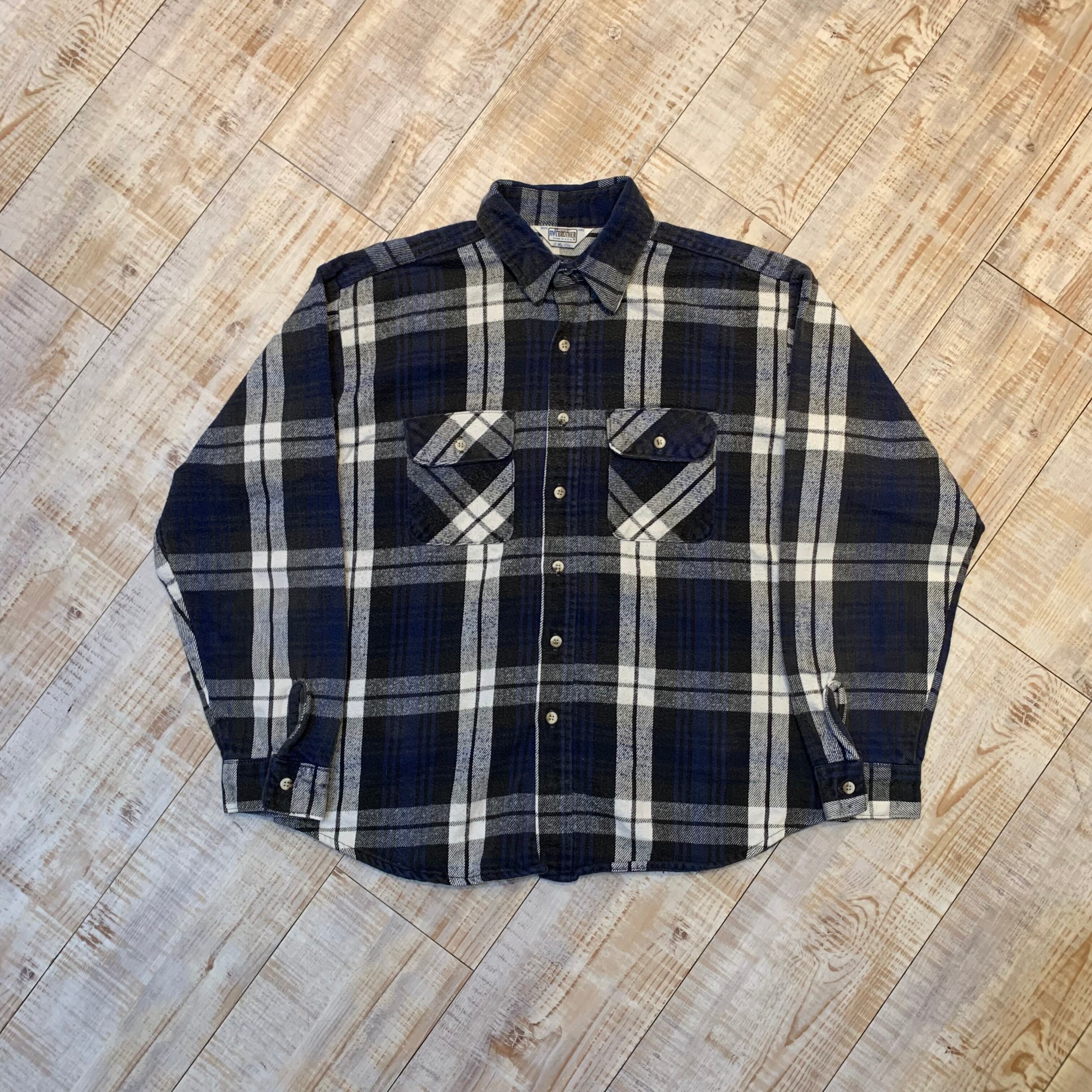 ☆70's FIVEBROTHER HeavyFlannelShirt 70年代 ファイブブラザー