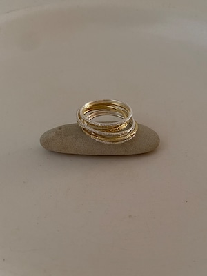 thin crack ring / gold