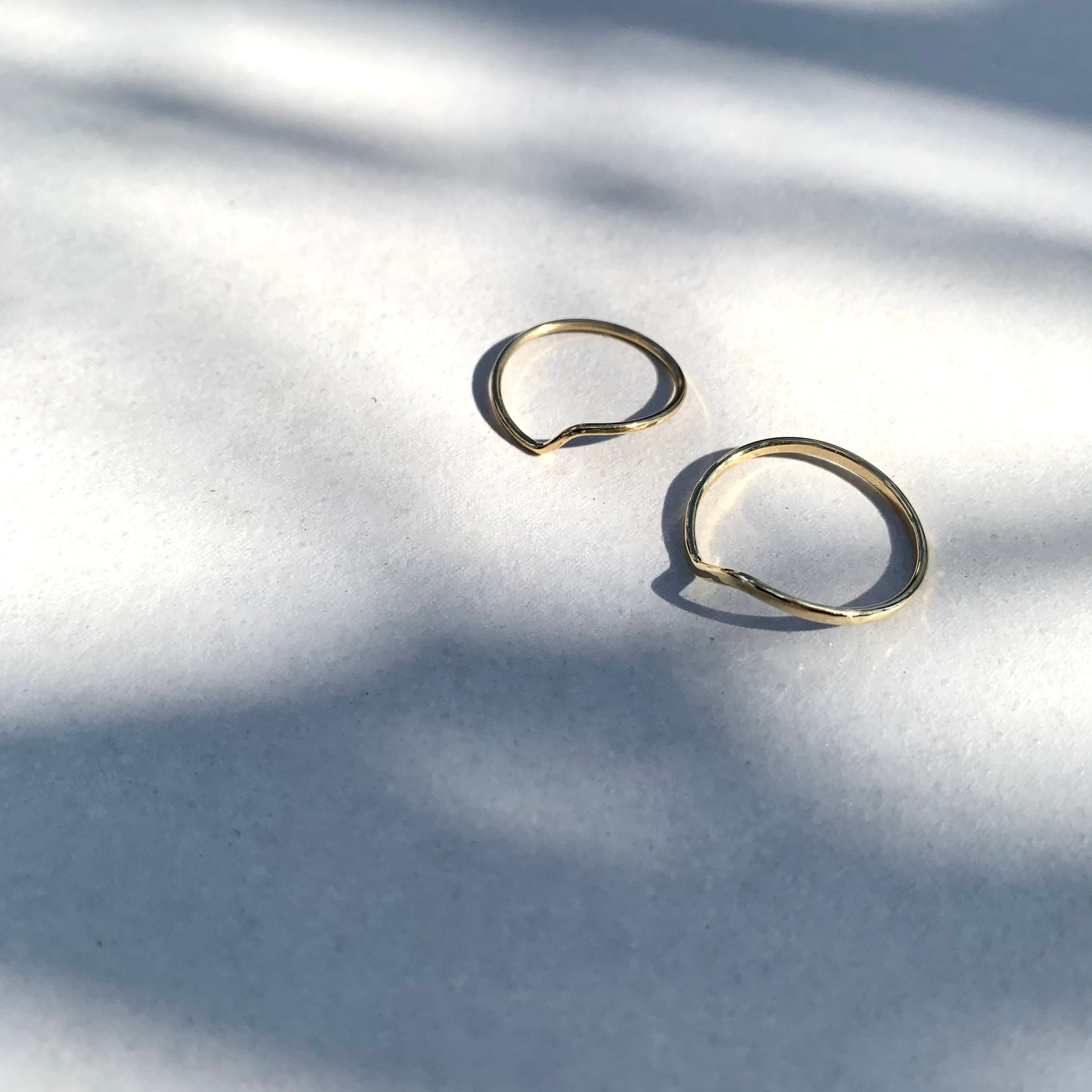 〈Brass〉coral ring / 1.5mm