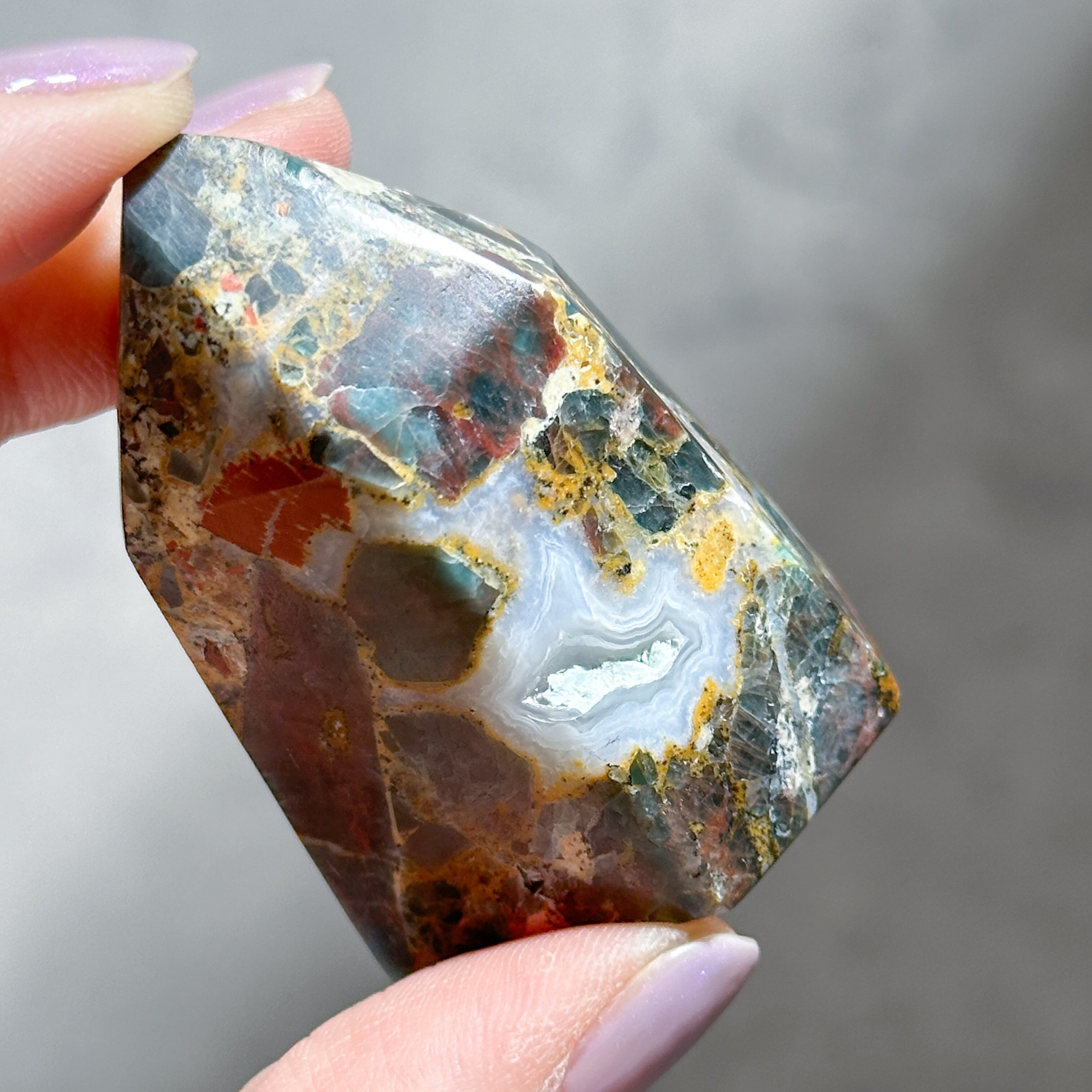 ブルーアパタイト タワー型31◇Blue apatite ◇ 天然石・鉱物