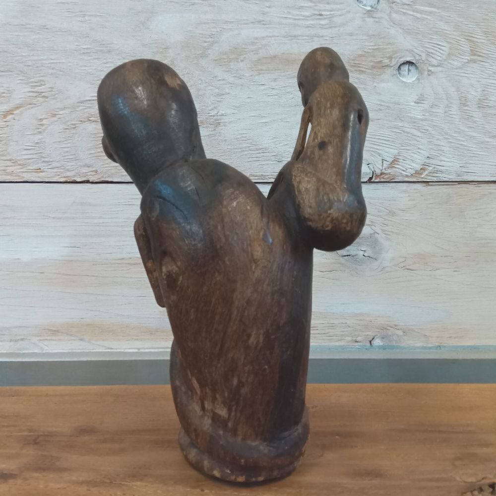 インドネシア カリマンタン ボルネオ アンティーク 木彫り 彫刻 民芸品