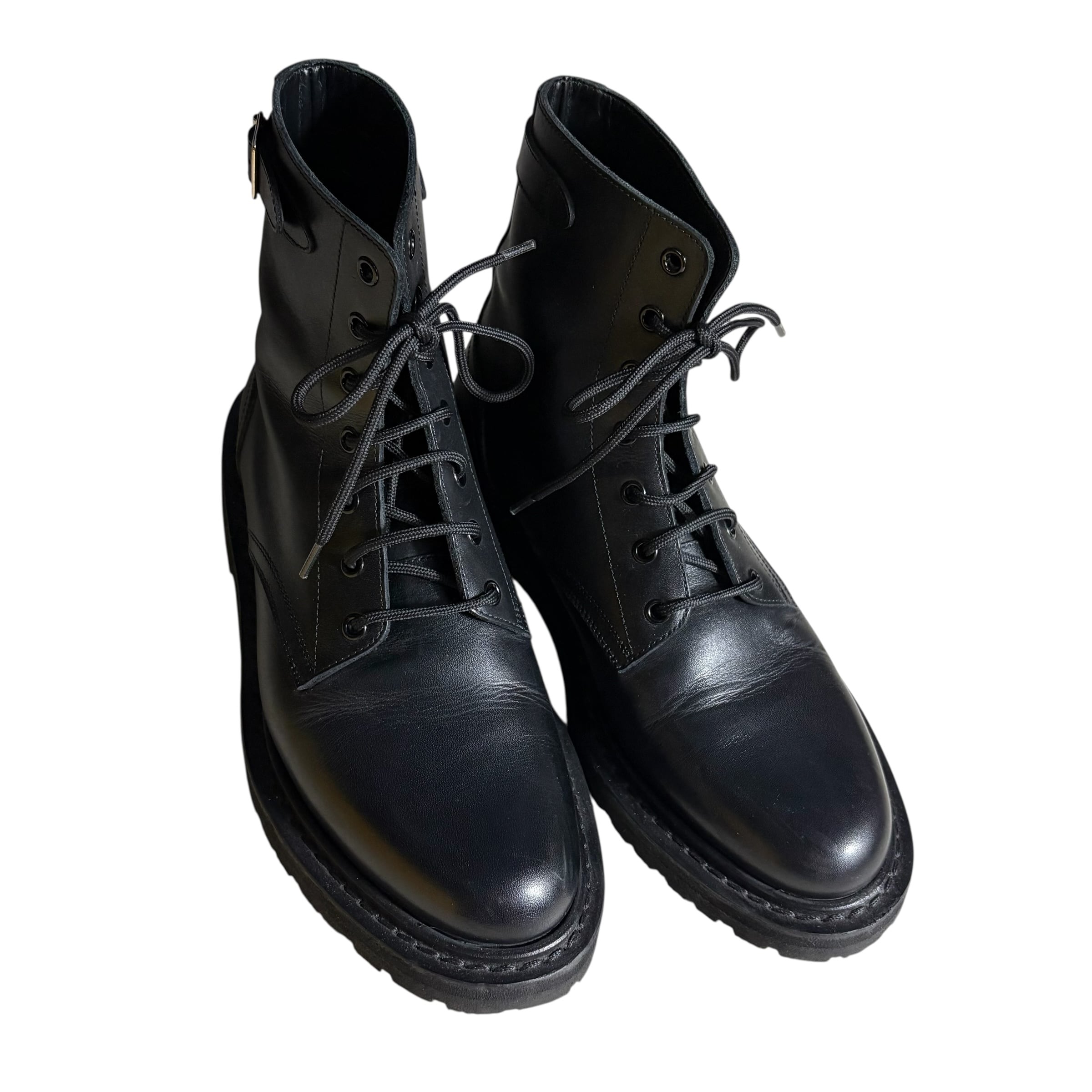 CELINE by Hedi Slimane black leather boots | NOIR ONLINE