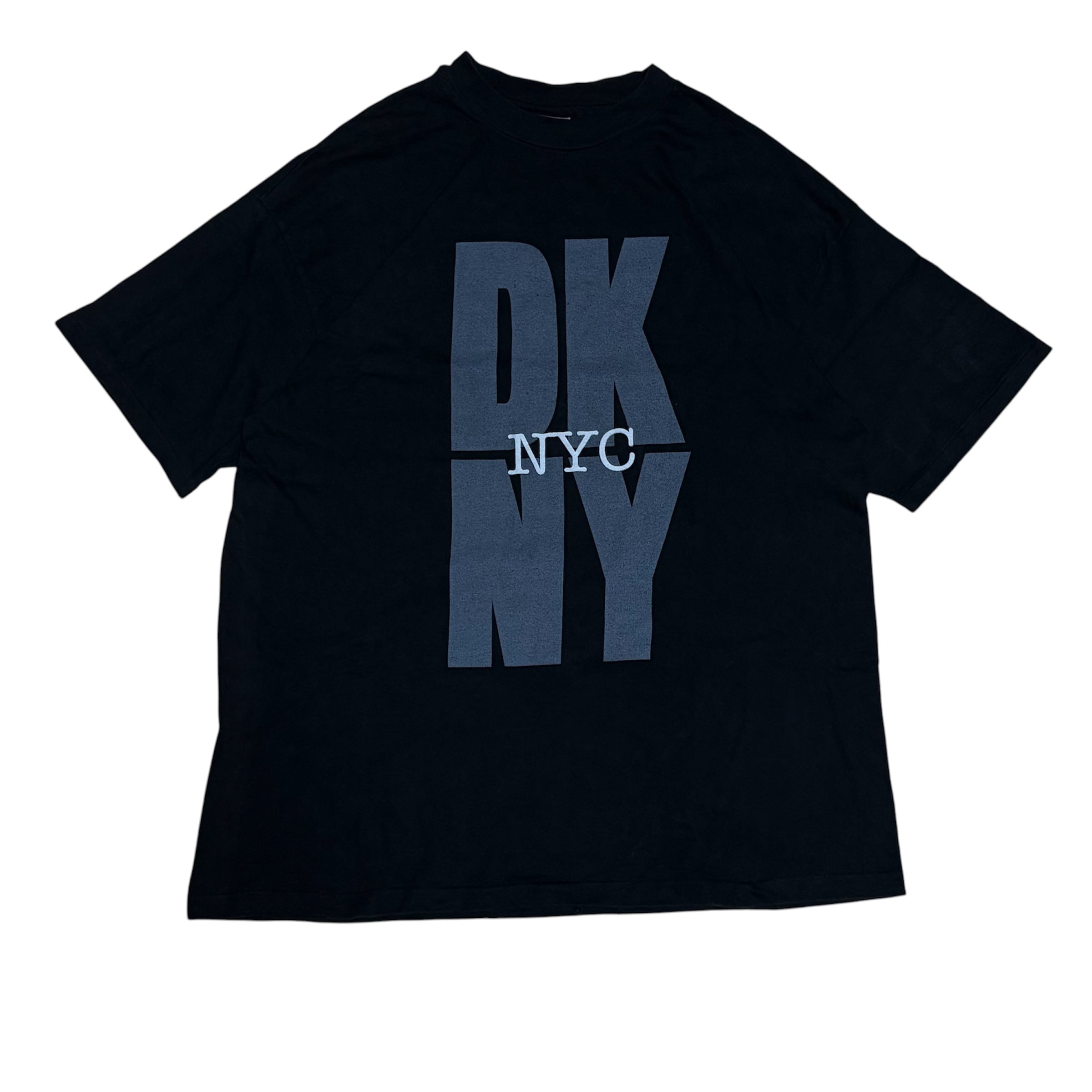 90s USA製 DKNY NYC ビッグロゴ Tシャツ ブラック | TERRY USED STORE