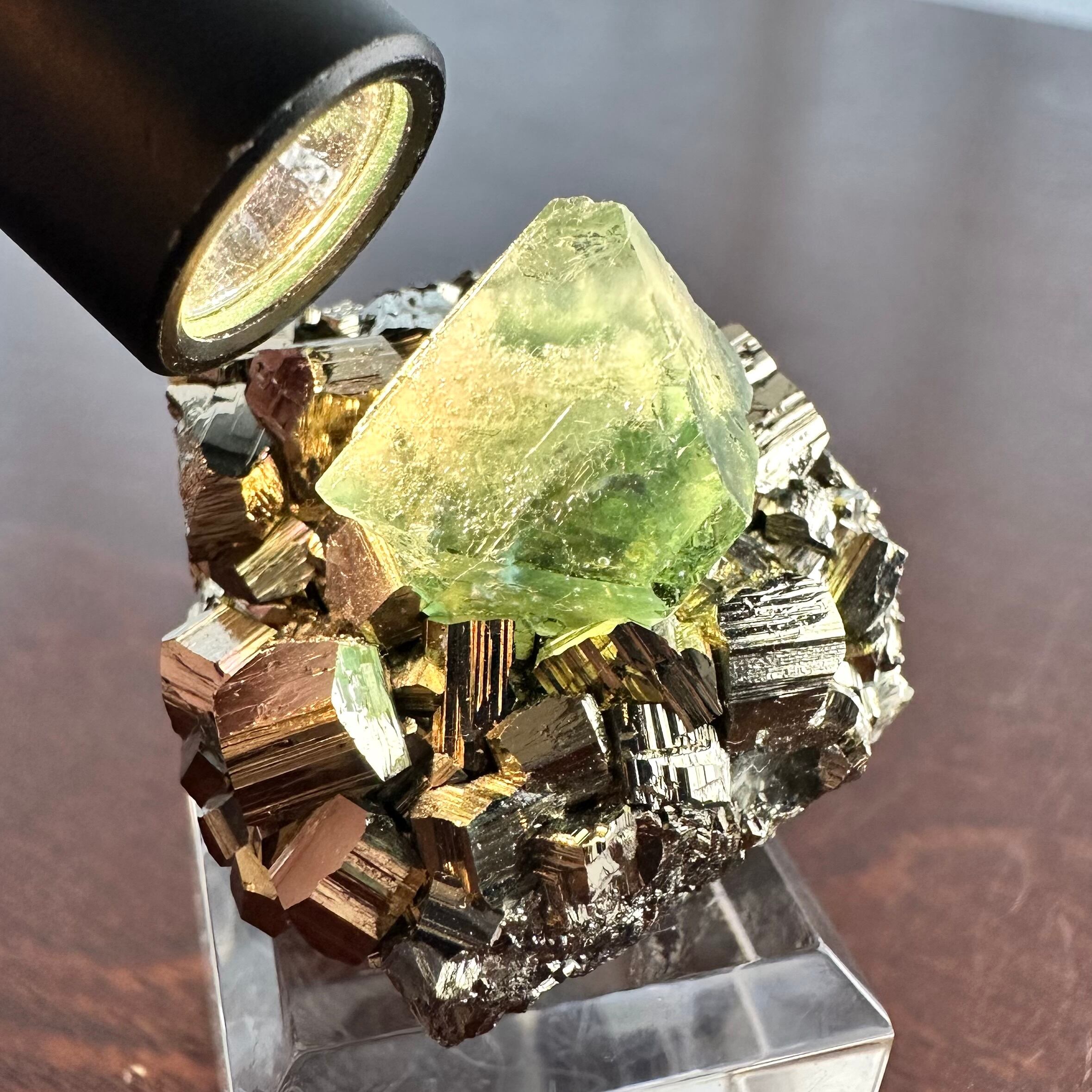 フローライト / パイライト【Fluorite with Pyrite】ペルー産