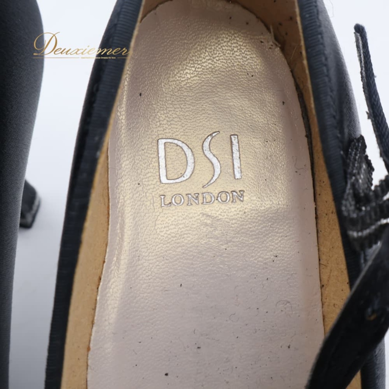 社交ダンス 衣装 DSI LONDON ディーエスアイ 3 1/2 靴 ダンスシューズ スタンダード ブラック系 黒 無地 ヒール ダンス パーティ 発表会 デモ 競技 レディース ベルト