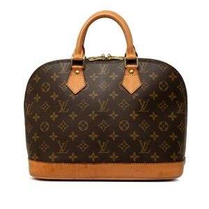 ルイ ヴィトン モノグラム アルマPM ハンドバッグ M51130 ブラウン PVC レザー レディース LOUIS VUITTON 中古