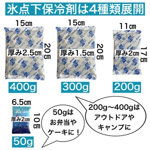 氷点下冷却剤  ソフトタイプ 50g×300個 業務用