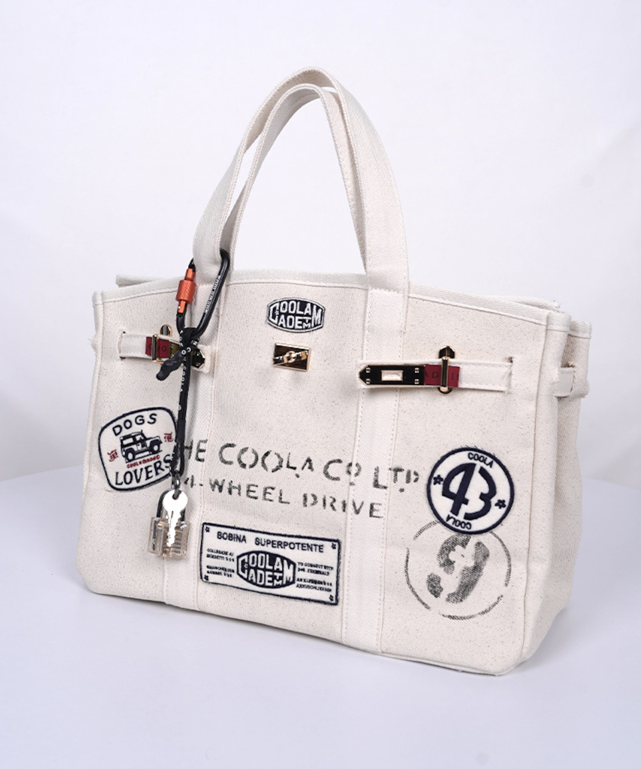【直営限定ITEM】TYPE-F マルチワッペンターンロックハンドバッグ CQ-48507H