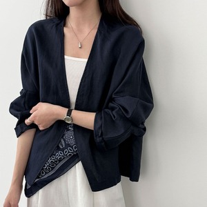 collarless jacket　J00536