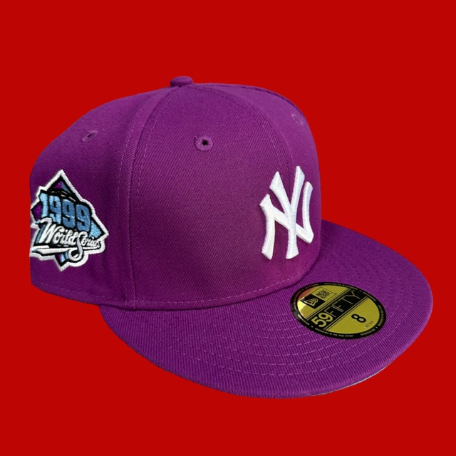 New York Yankees 1999 World Series New Era 59Fifty Fitted / Dark Green,Olive (Orange Brim)