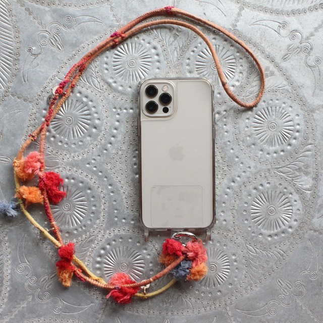 Shoulder strap/刺繍のスマホショルダー