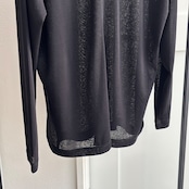 シアーリラクシークルーネックCS/ブラック