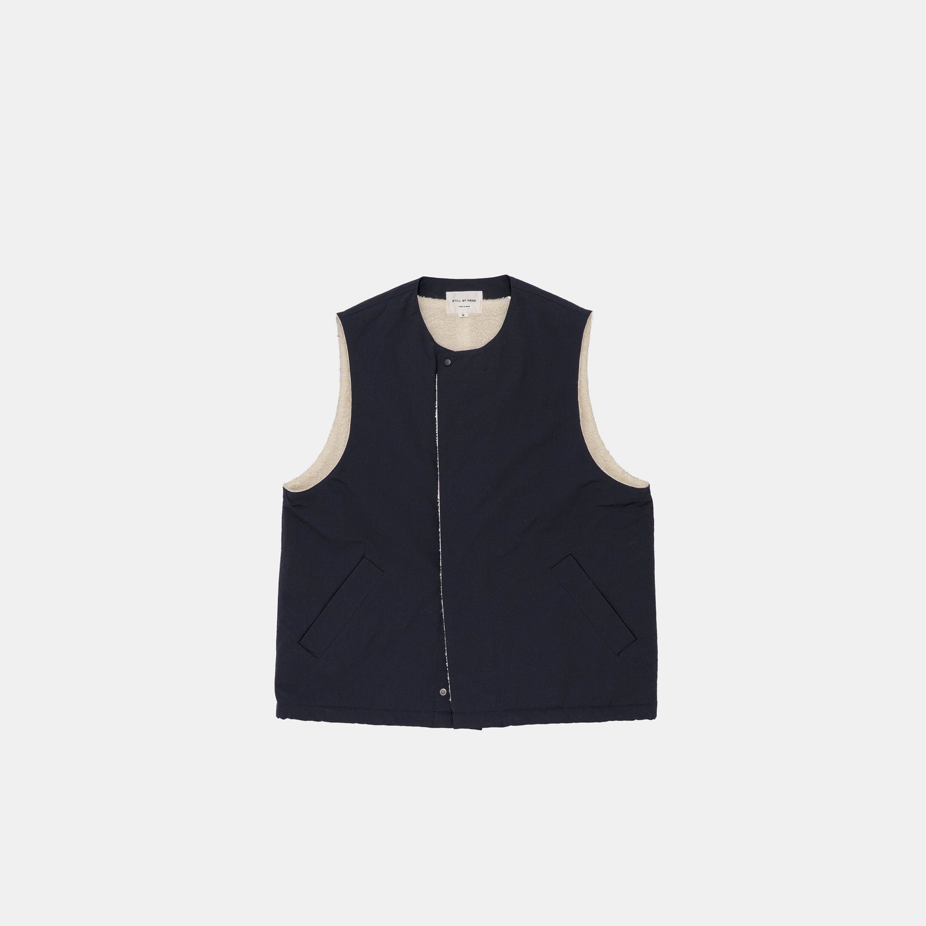 新品未使用！STILL BY HAND スティルバイハンド ナイロンベスト STILL BY HAND ベスト スティル バイ ハンド VE01254 - DARK NAVY
