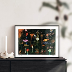 パウル・クレー Fish magic 魚の魔法 アートポスター モダン 名画 絵画 特大 アートパネル AP302