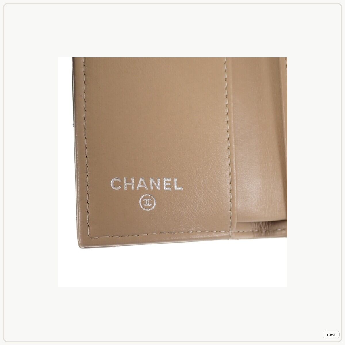 CHANEL シャネル AP3882 マトラッセ スモールフラップウォレット 三