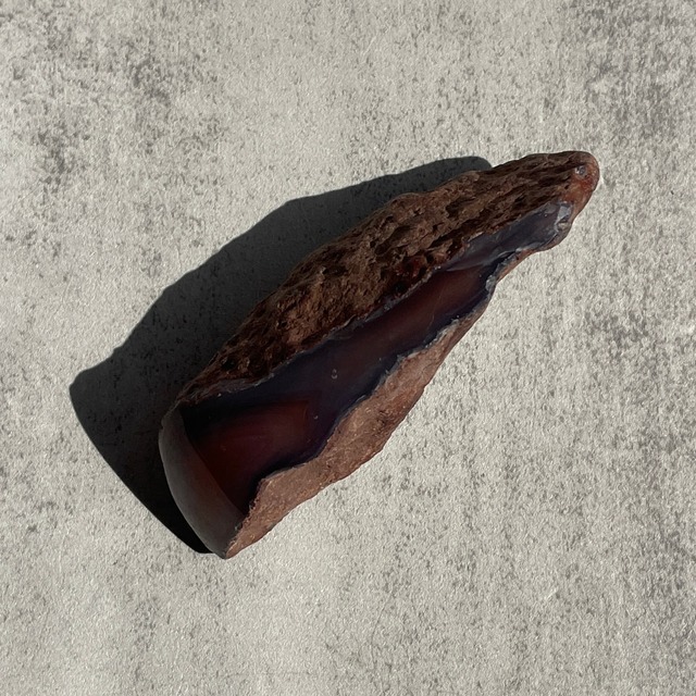 ジンバブエ産【レッド・シャシェ・リバー・アゲート・ノジュール】ハーフポリッシュ ③ 天然石 パワーストーン