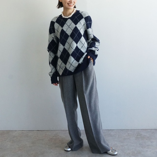 アーガイルニット