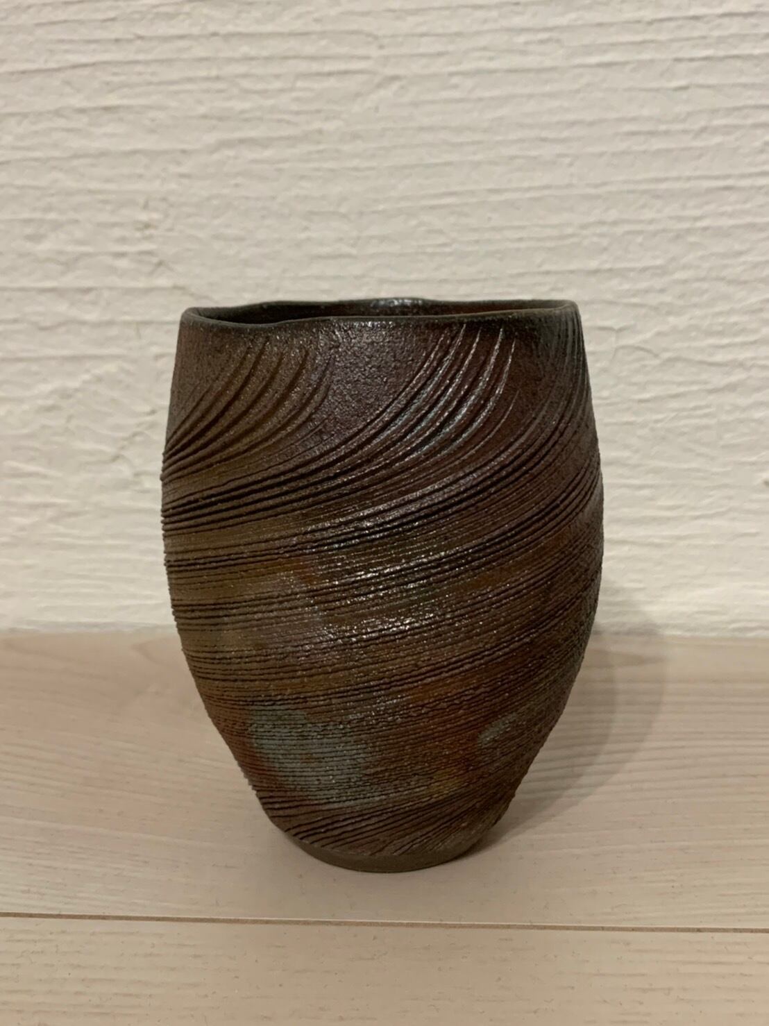 石田和也 blaze_bizen 備前焼 備前焼カップ・螺法杯【商品番号bizen000005-1】 | BlissmarketLOHAS