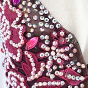 社交ダンス 衣装 白樺ドレス スタンダードドレス ワンピース ドレス スタンダード フロート レース 紫 茶色 デモ 競技 ダンス パーティ 発表会 上品 綺麗 フリル パープル系 ブラウン系 ピンク系 上品なデザイン 高級感 二重スカート 華やか コスチューム レディース 社交ダンス衣装 デモ衣装 パーティドレス フロートスカート ショー用 お洒落