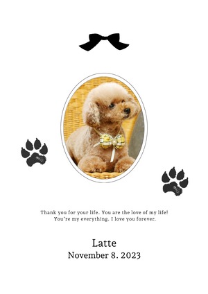 【インクパッド付き】うちの子肉球ポスター