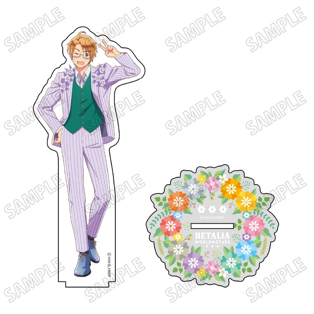 アニメ「ヘタリア World★Stars」 描き下ろしBIGアクリルスタンド【フラワーパレードver.】④アメリカ