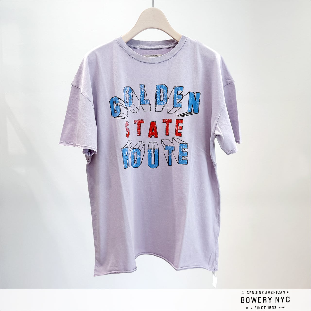BOWERY NYC「GOLDEN STATE ROUTE」Tシャツ 1BW228