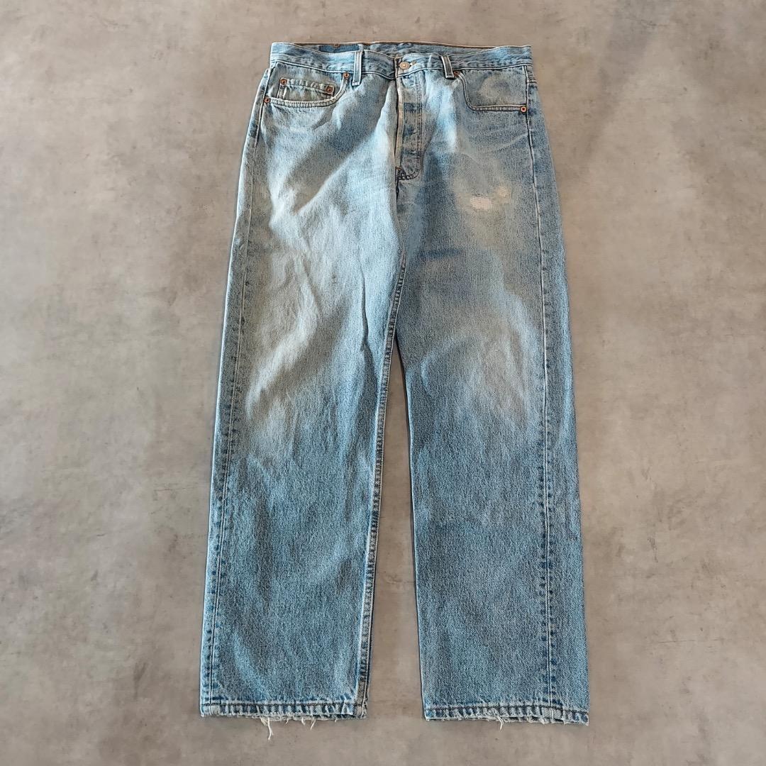リーバイス501 W36 ヒゲ エルパソ 青 90s USA製 22427
