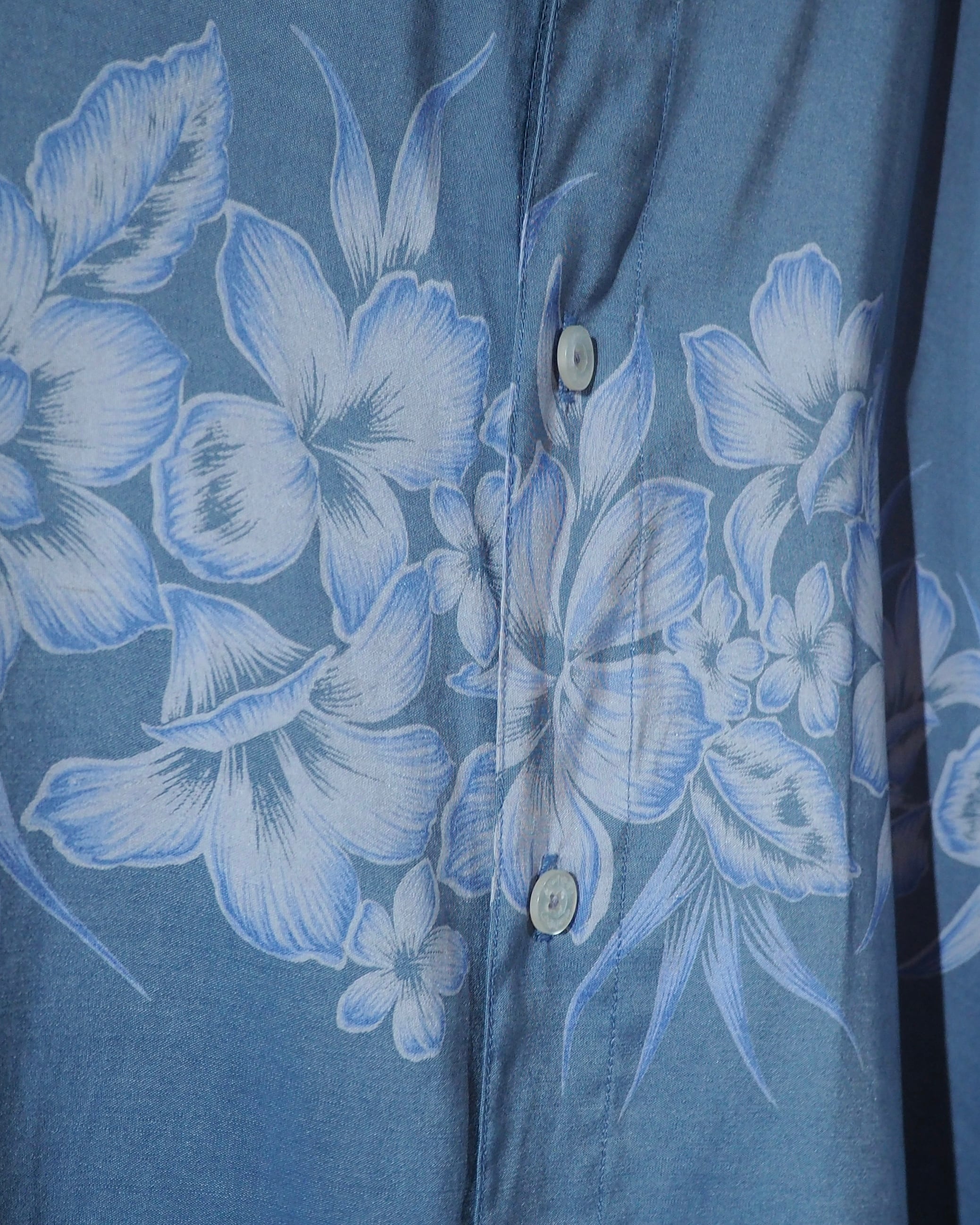 2000s " BILLABONG " Cold tone Flower All over pattern SS shirt