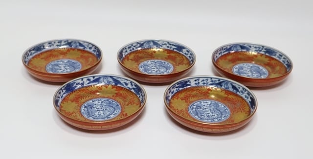 永楽保全造 金蘭手小皿 5客 | 賢祥堂 うつわ店