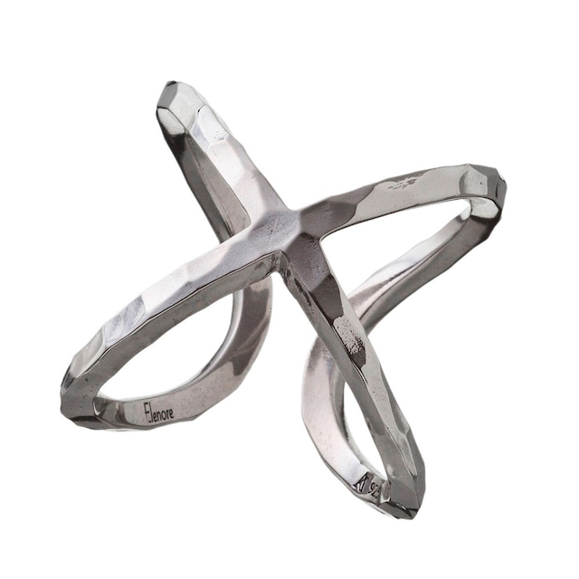 Elenore Jewelry×ARTEMIS KINGS Xカフリング シルバーリング 9～14号 AKELR0001  X cuff ring silver ring  Silver ring No. 9-14　 シルバーアクセサリー  Silver jewelry