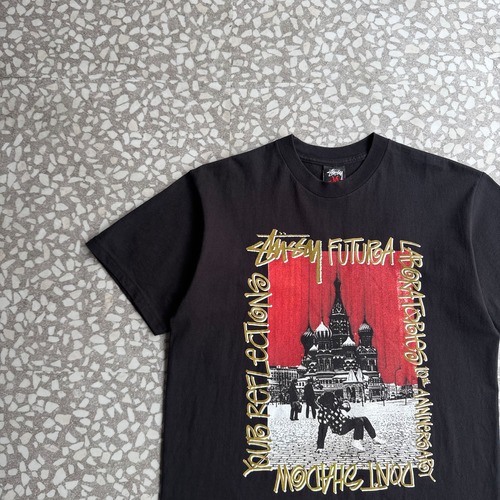 STUSSY × FUTURA / 00’s 10th aniv. Tee size M
