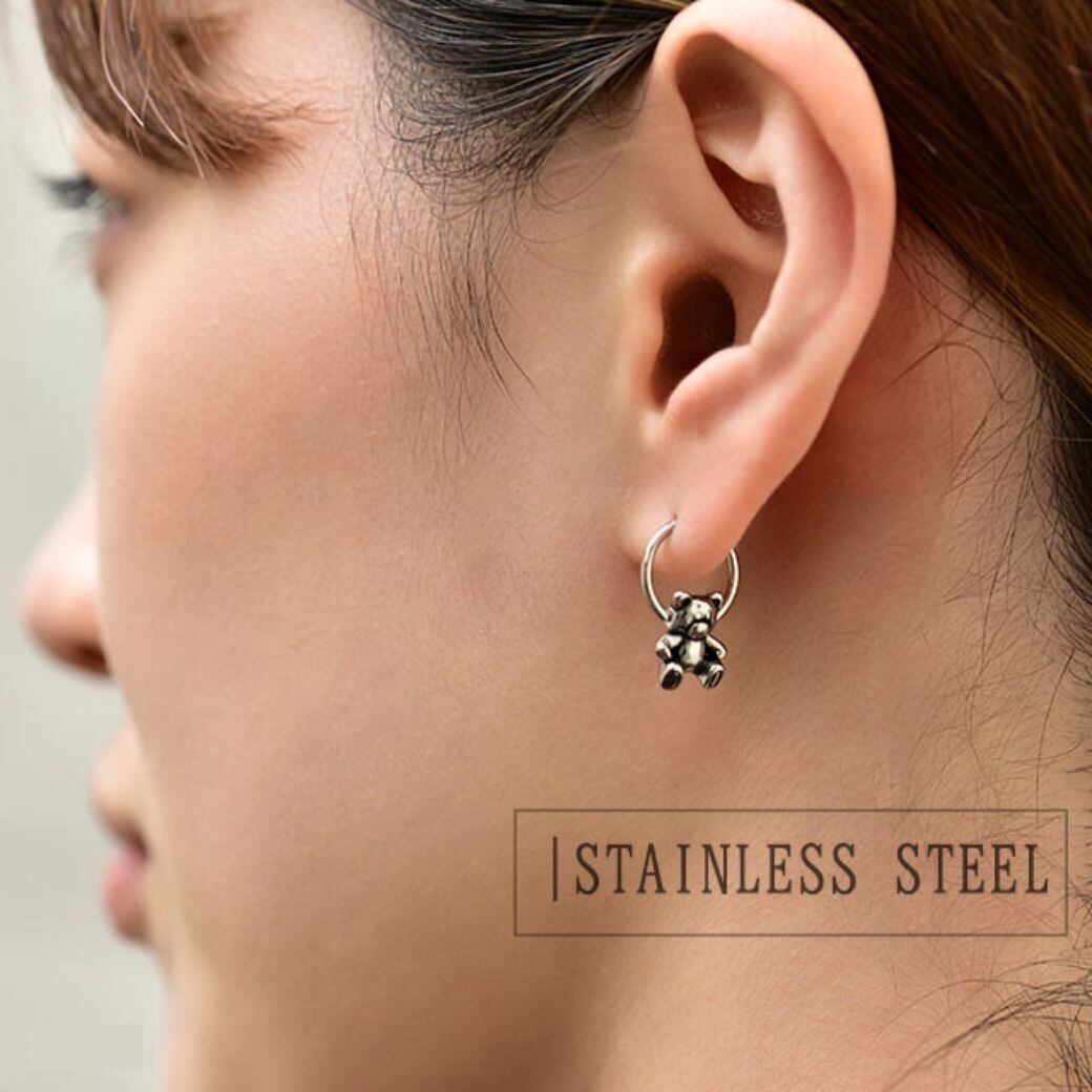 キャプティブビーズリング ボディピアス 16g 14g くま アニマル  