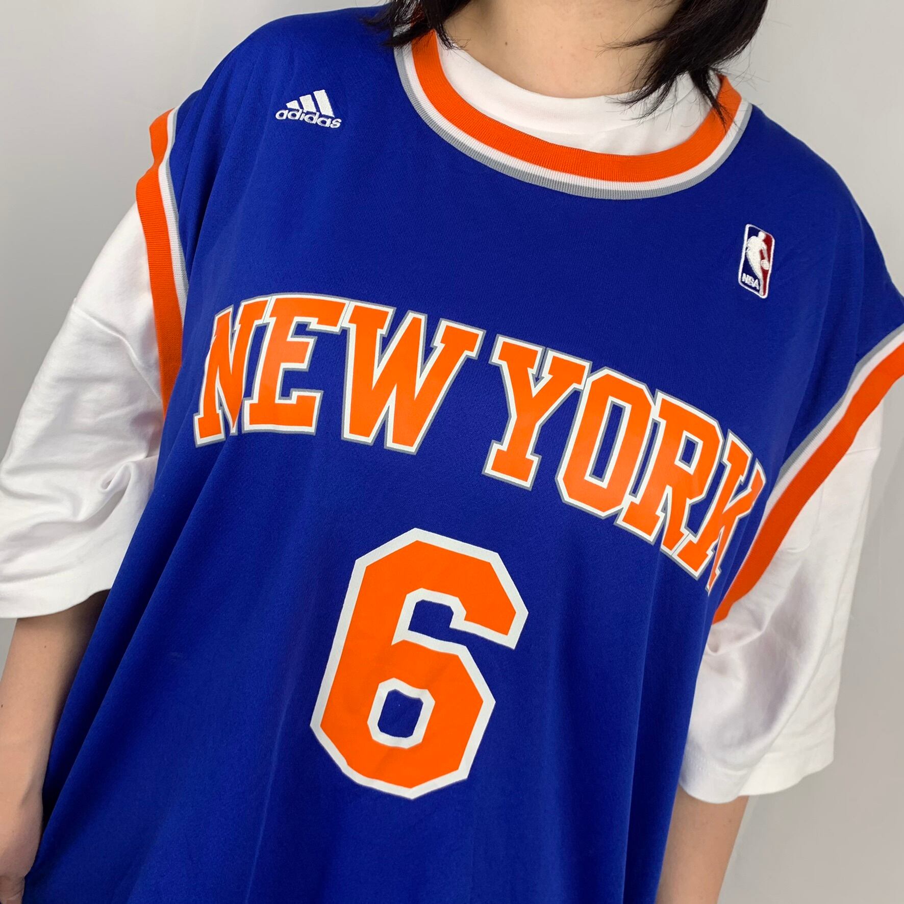 アディダス】NBA ニューヨーク・ニックス ナンバリングバスケタンク