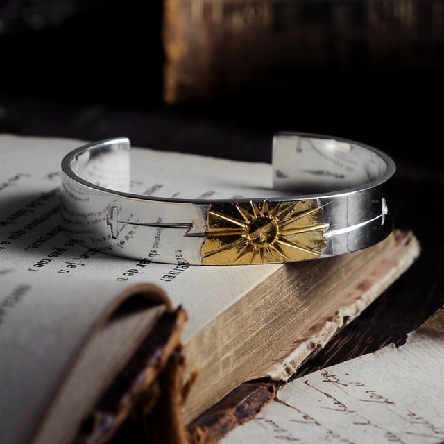 鷲見太郎 BRACELET ブレスレット】プレーンバングル12mm w/サンK24