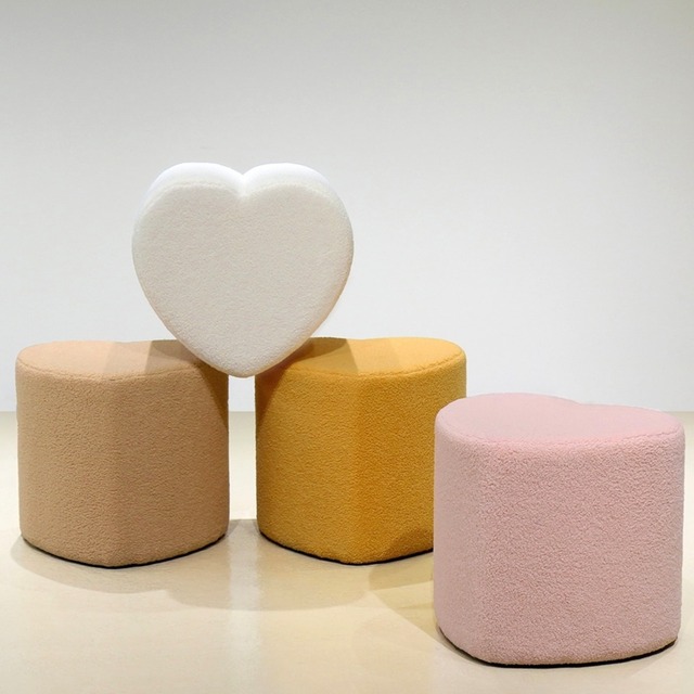 heart stool 4colors / ハート スツール ドレッサー チェア サイドテーブル 椅子 韓国インテリア雑貨 家具
