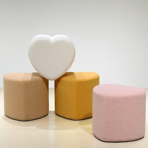 heart stool 4colors / ハート スツール ドレッサー チェア サイドテーブル 椅子 韓国インテリア雑貨 家具