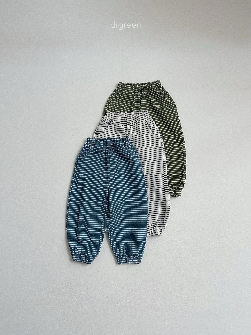 【予約】digreen J-stripe jogger pants