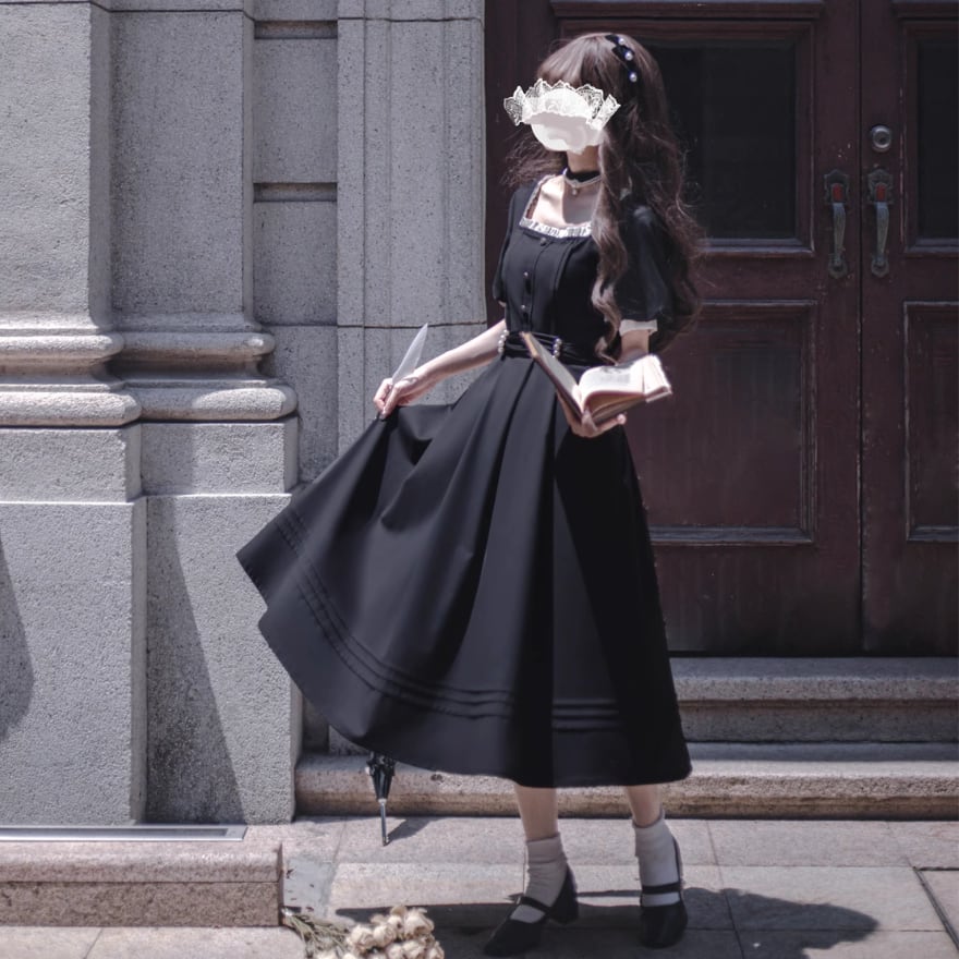 ロリータ　ワンピース　ドレス 5点セット 中華風ロリータワンピース ロリータドレス 甘ロリ