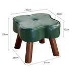 スツール 高さ25cm 緑 グリーン スツール 無垢材 家庭用 玄関椅子 靴用スツール コーヒーテーブル用スツール 大人用 子供用 小さなスツール リビングルーム用 ドア用スツール