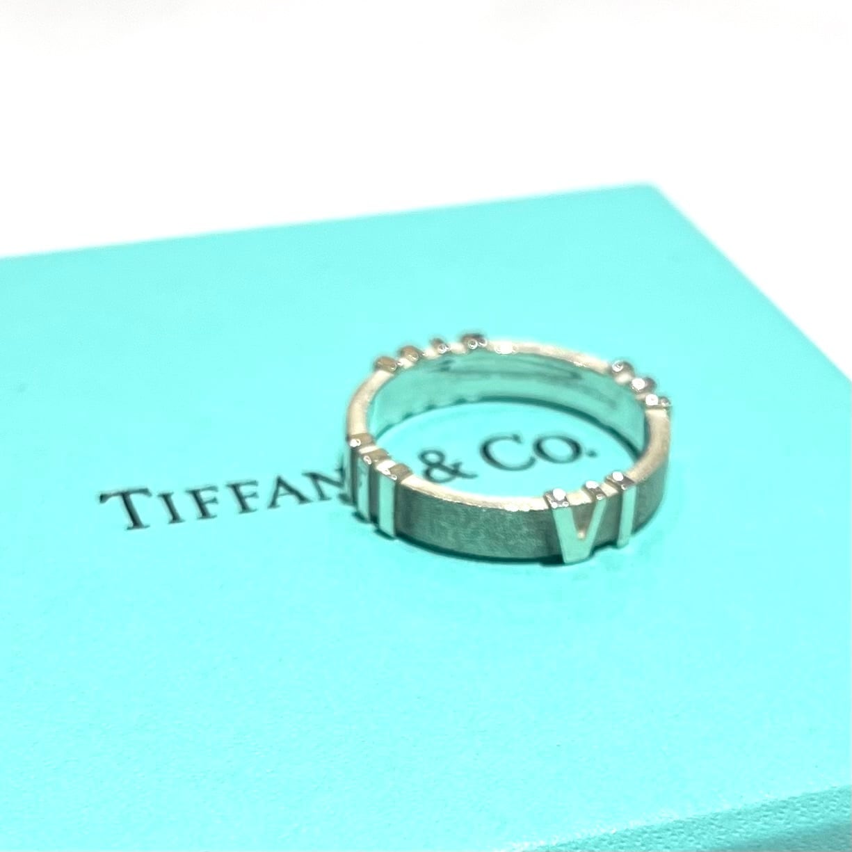 TIFFANY&CO】2207 アトラスリング指輪 2006年限定／19号／シルバー925
